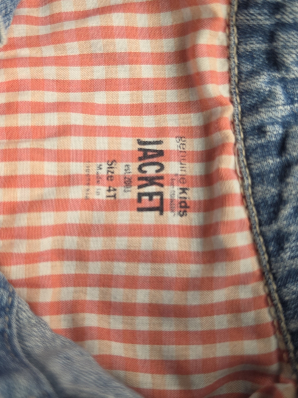 OshKosh B'gosh Light Blue Denim Jacket with Patch Accents - Picture 3 of 4